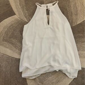 Banana Republic White Sleeveless Top